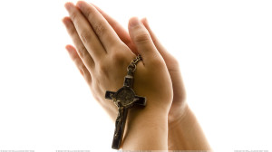 A True Prayer And White Background