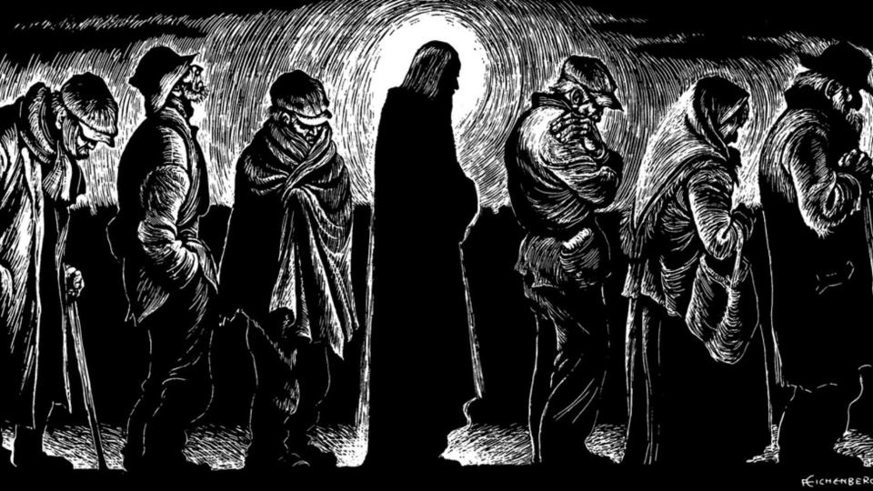 Jesus in the Bread Line, karya Fritz Eichenberg